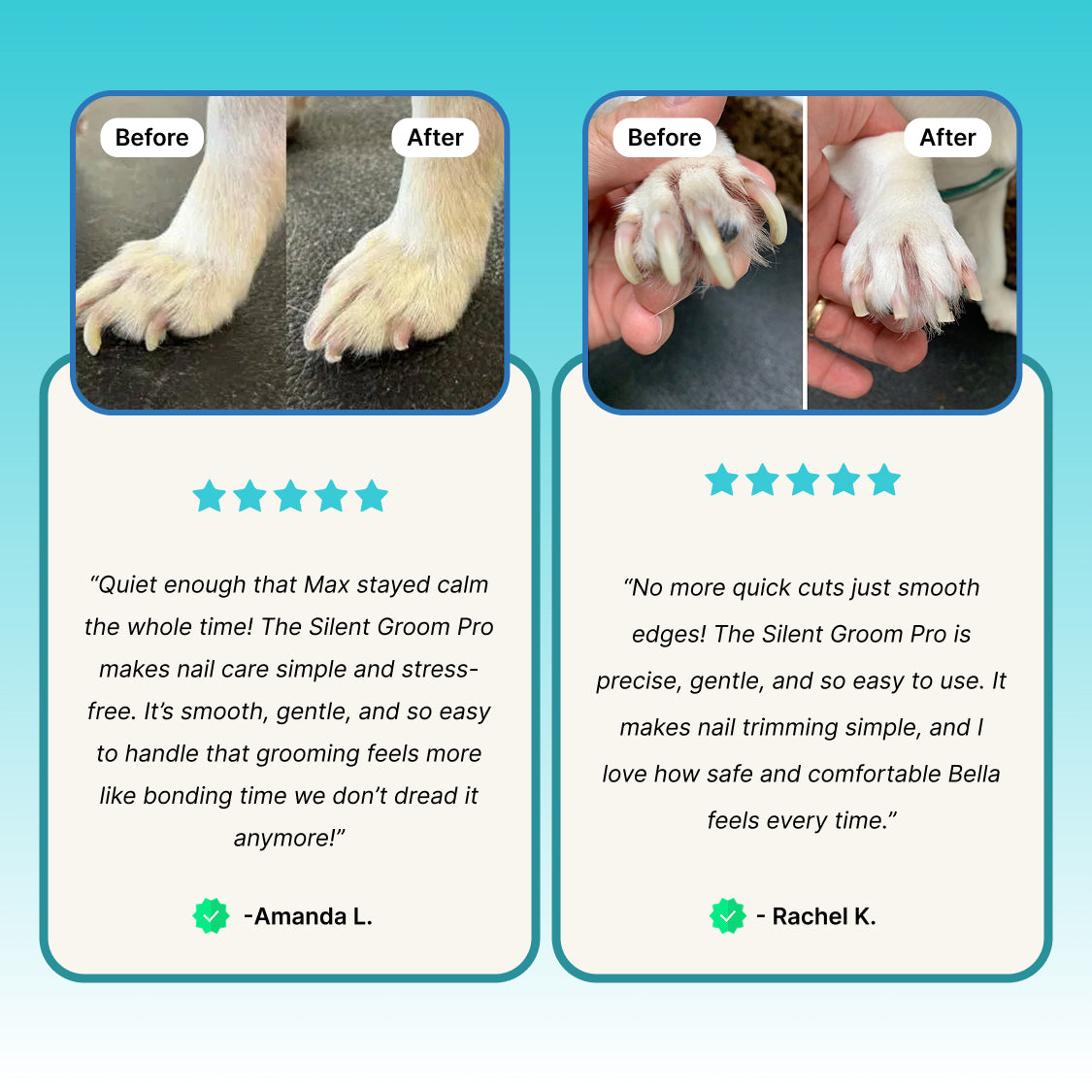 Silent Groom Pro — Quiet, Ultra Safe Nail Trims in Minutes